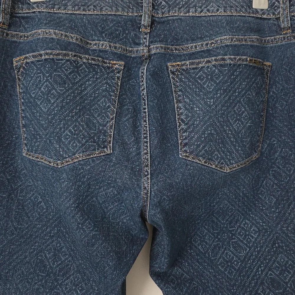 Lauren Ralph Lauren Patterned Straight Leg Jeans Size 16 - Picture 3 of 8
